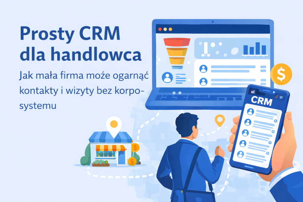 Prosty CRM dla handlowca – jak mała firma może ogarnąć kontakty i wizyty bez korpo-systemu